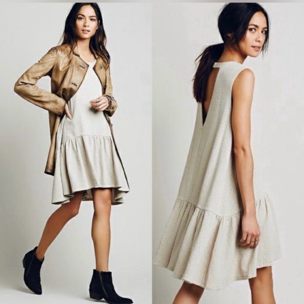 Free People turn it on ruffle mini dress
